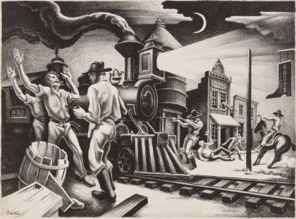 Fifteen Thomas Hart Benton Lithographs