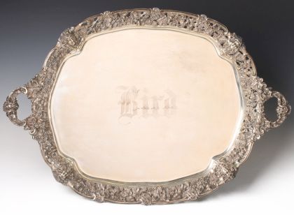 John Bodman Carrington, Massive Sterling Tray, London 1905