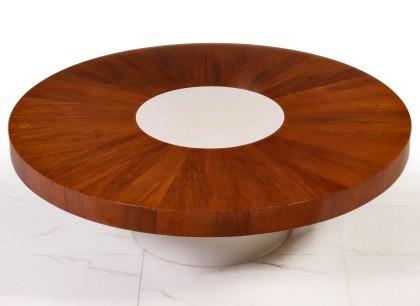 Milo Baughman Rotating Rosewood Cocktail Table, Circa 1968