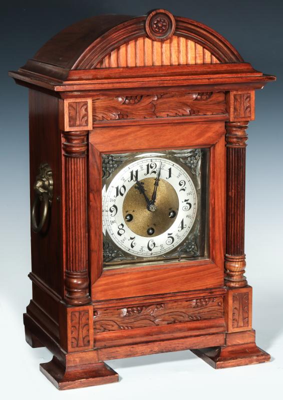 A CIRCA 1900 JUNGHANS WESTMINSTER BRACKET CLOCK