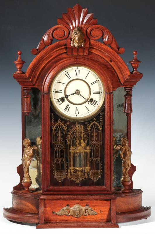 AN ANSONIA 'TRIUMPH' MANTEL CLOCK