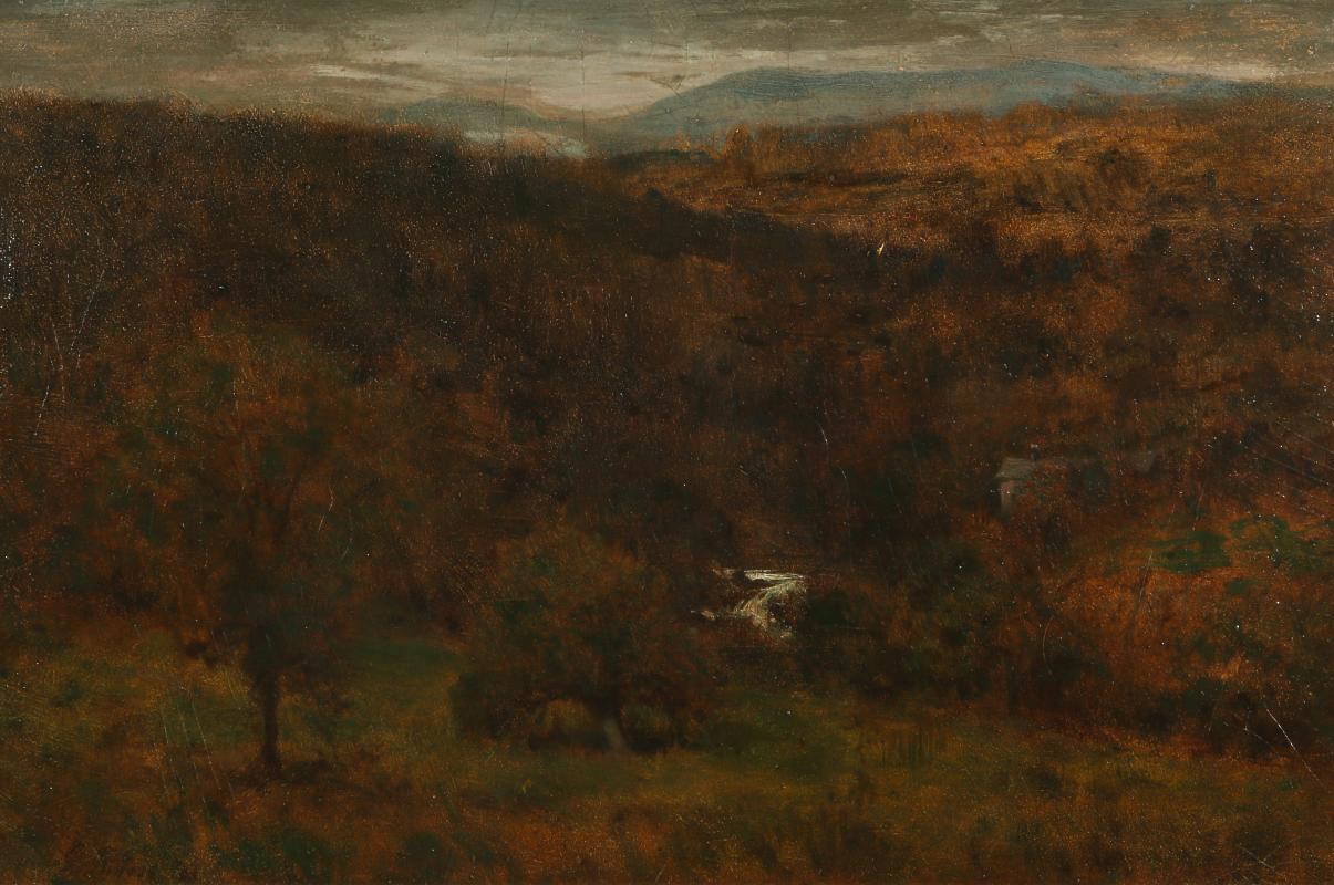 GEORGE INNESS (1825-1894) OIL ON PANEL