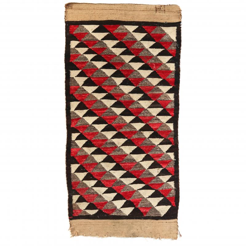 AN UNUSUAL TRANSITIONAL NAVAJO WEAVING C. 1900