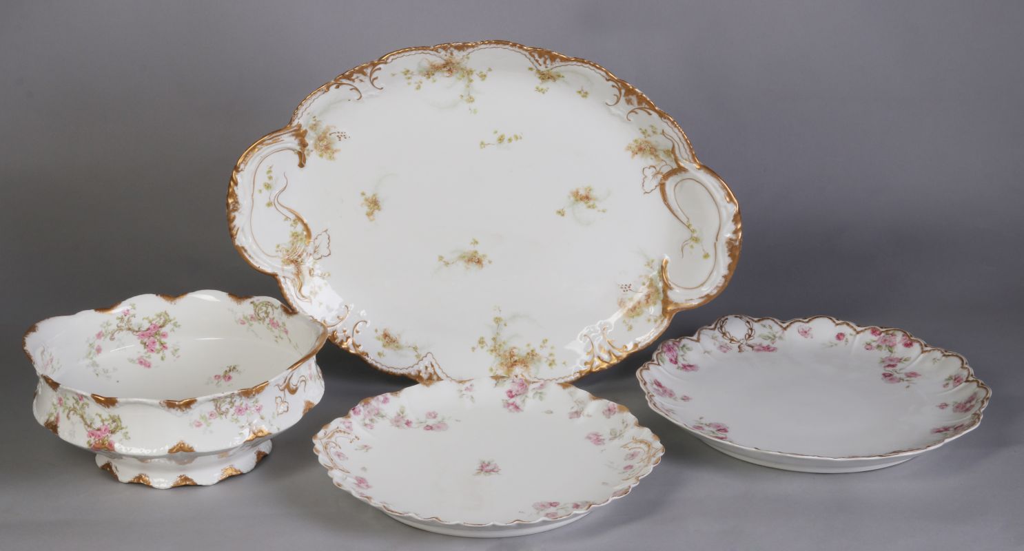 ANTIQUE HAVILAND LIMOGES CHINA SERVING PIECES