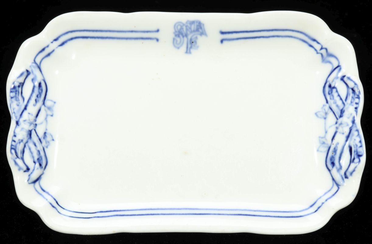 AT&SF SANTA FE RR BLEEDING BLUE RECTANGULAR TRAY