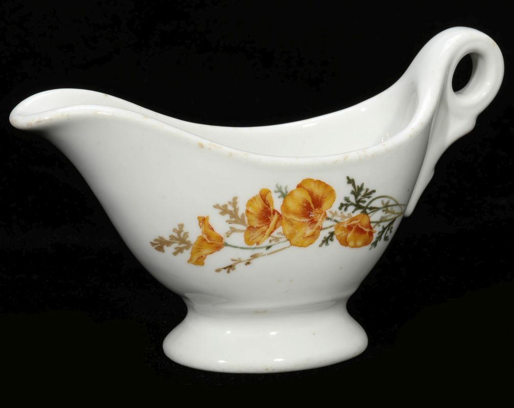 AT&SF SANTA FE RR CALIFORNIA POPPY GRAVY BOAT