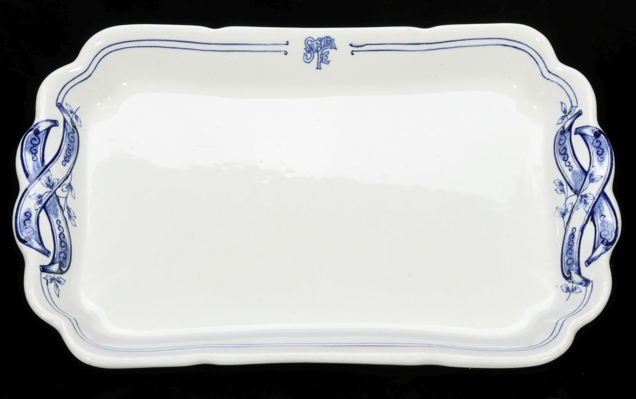 AT&SF RR SANTA FE BLEEDING BLUE TRAY