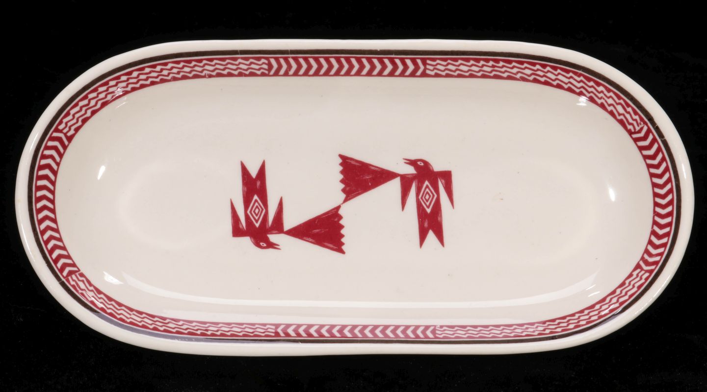 AT&SF SANTA FE RR MIMBRENO PATTERN CELERY TRAY