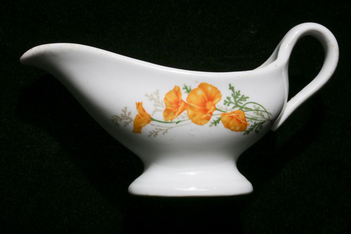 AT&SF SANTA FE RR CALIFORNIA POPPY GRAVY BOAT