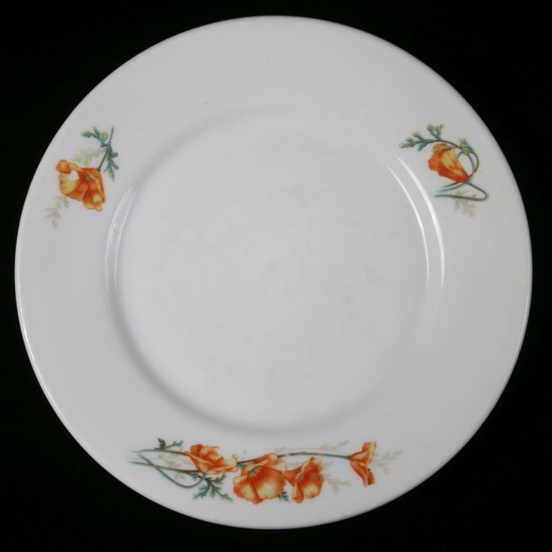 AT&SF SANTA FE RR CALIFORNIA POPPY PLATE