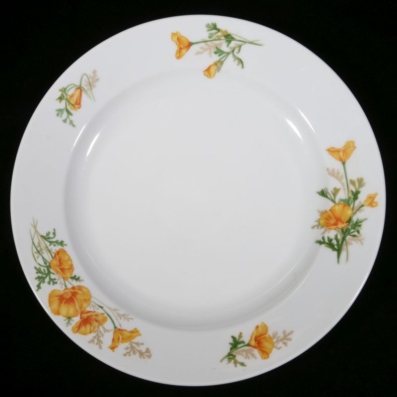 AT&SF SANTA FE RR CALIFORNIA POPPY CHOP PLATE