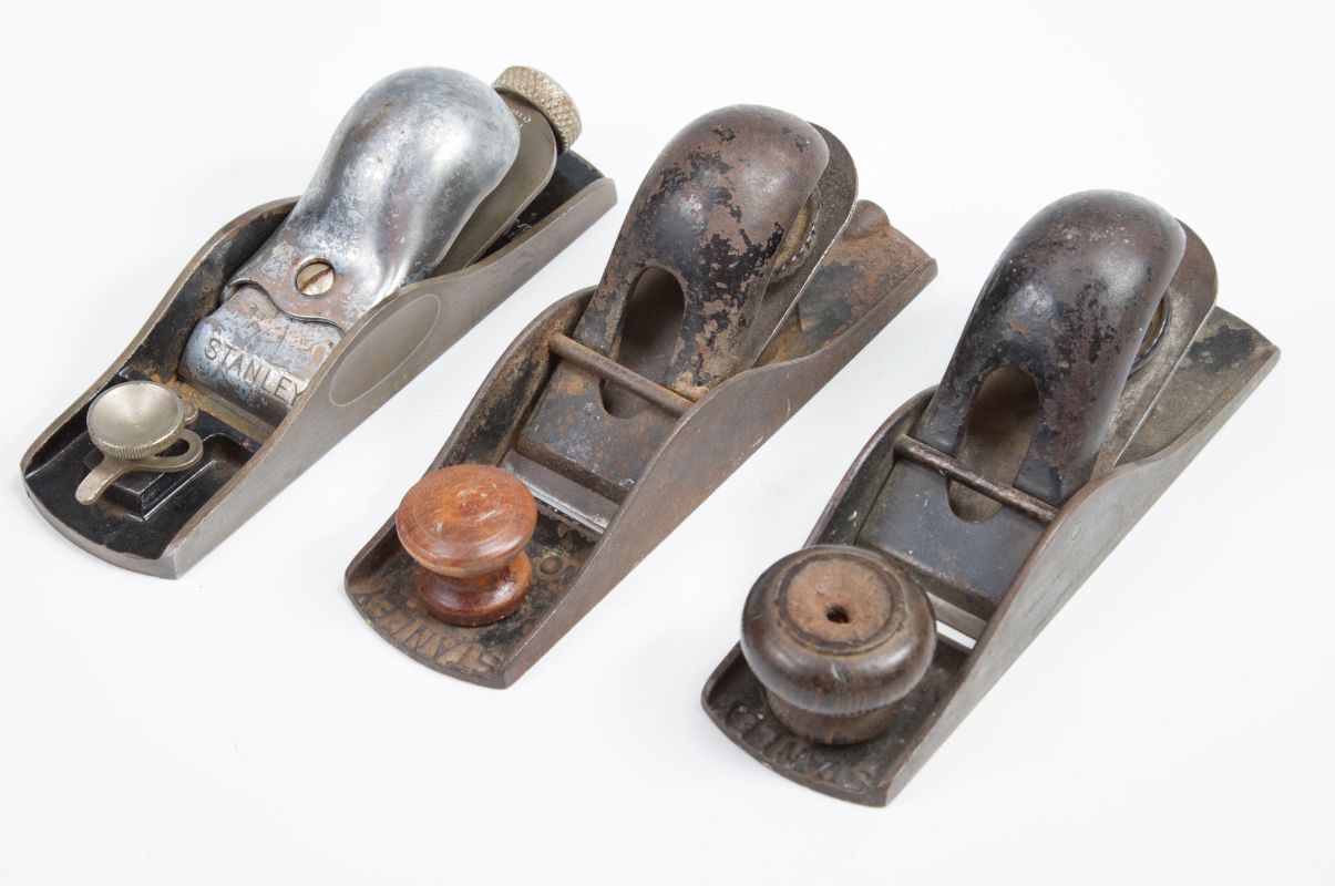 THREE VINTAGE STANLEY BLOCK PLANES