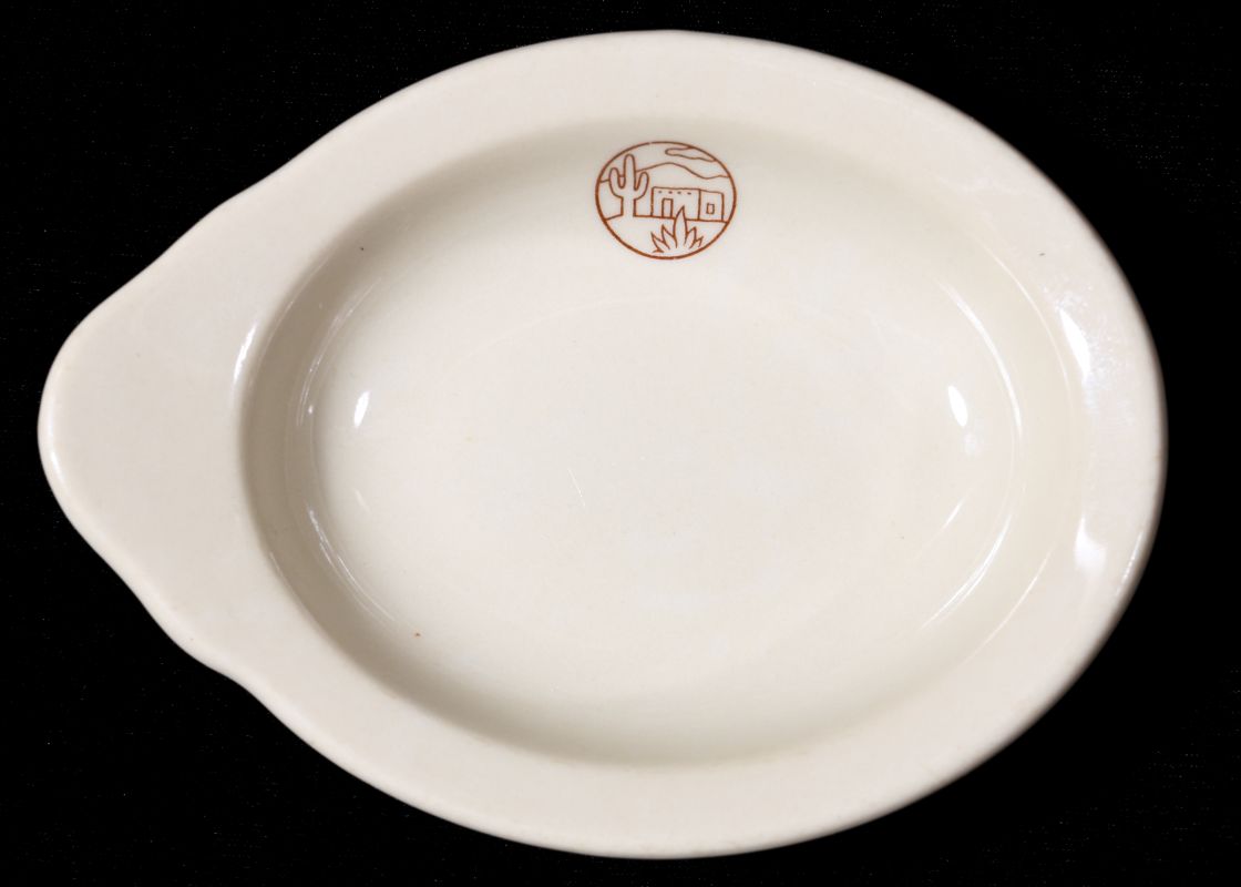 AT&SF SANTA FE RR ADOBE BAKER DISH