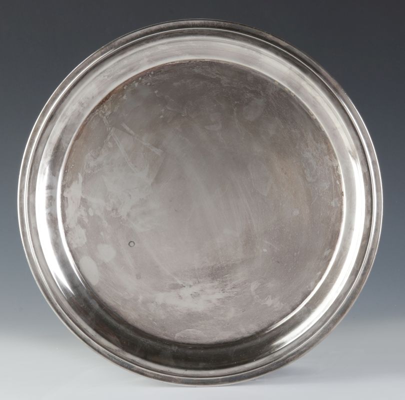 AT&SF SANTA FE RR INTERNATIONAL SILVER ROUND TRAY