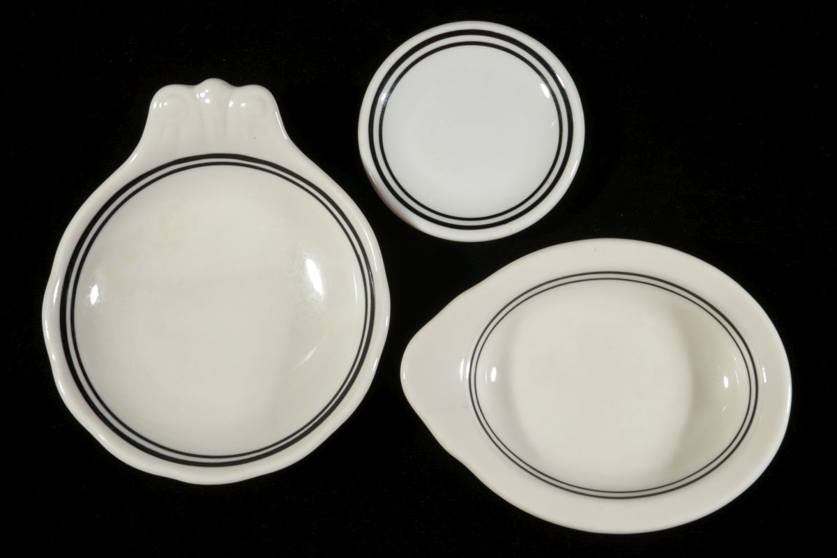 THREE PCS AT&SF SANTA FE RR DINING CAR CHINA