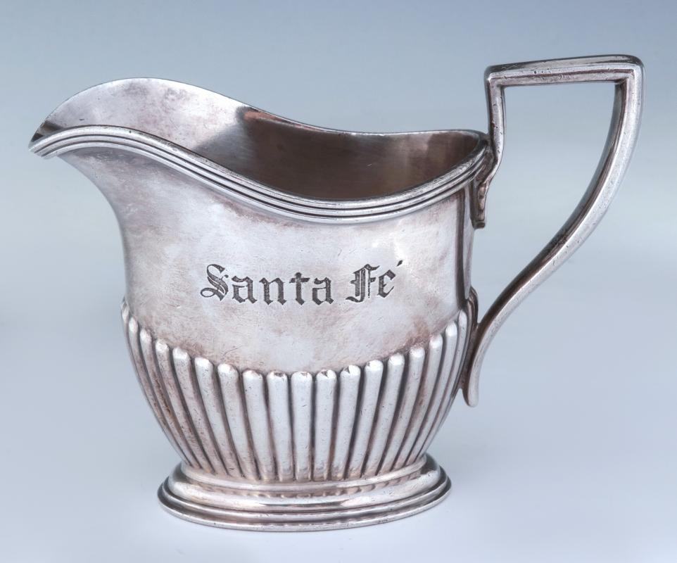 AT&SF SANTA FE RR SILVER PLATED CREAMER