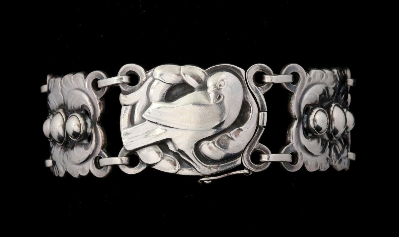 GEORG JENSEN STERLING SILVER LINK BRACELET #14 