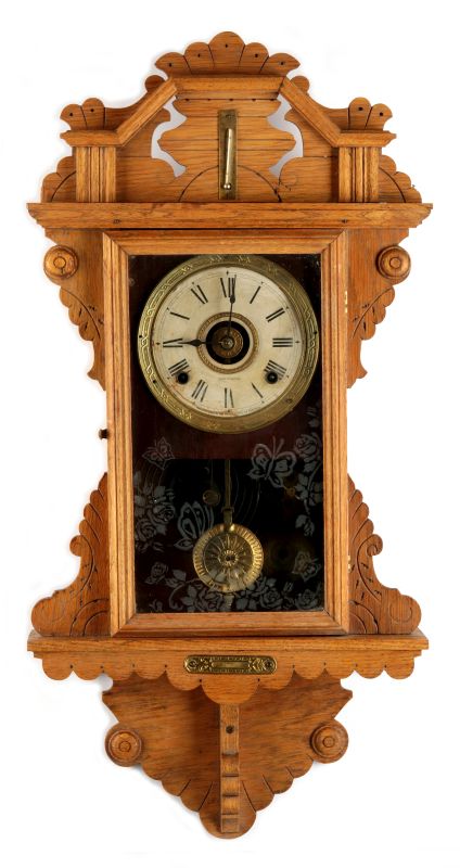 A SETH THOMAS NO. 298 HANGING KITCHEN CLOCK