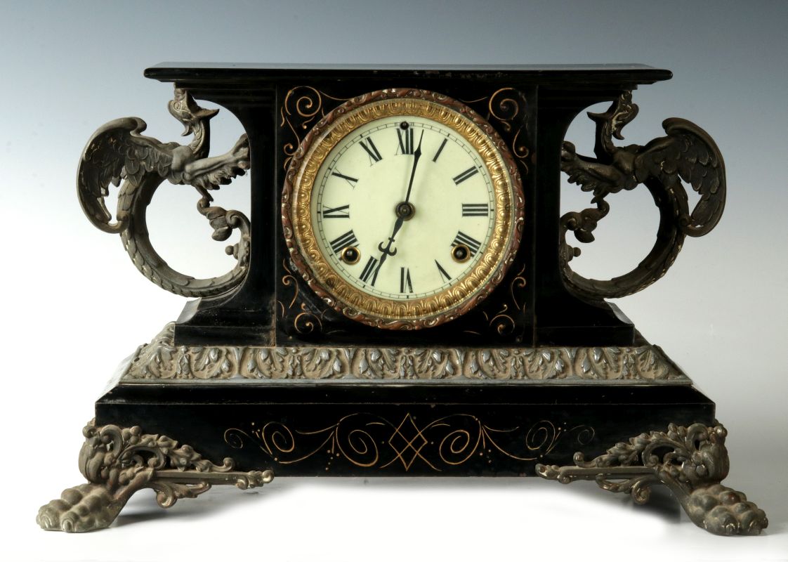 AN ANSONIA 'BELGIUM' MANTEL CLOCK