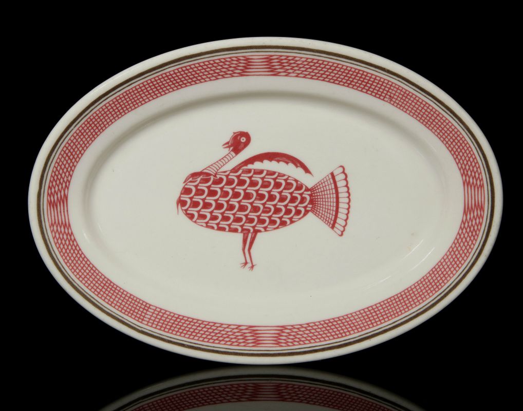 AN AT&SF SANTA FE RR MIMBRENO OVAL PLATTER #5