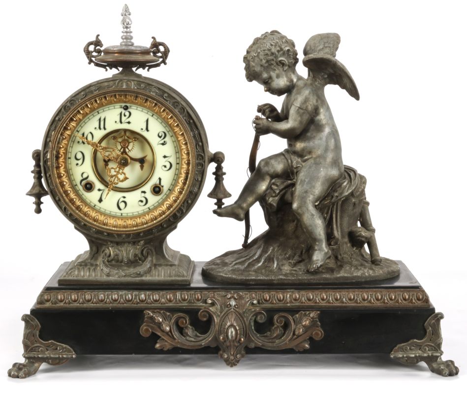 AN ANSONIA 'EROS' STATUE CLOCK