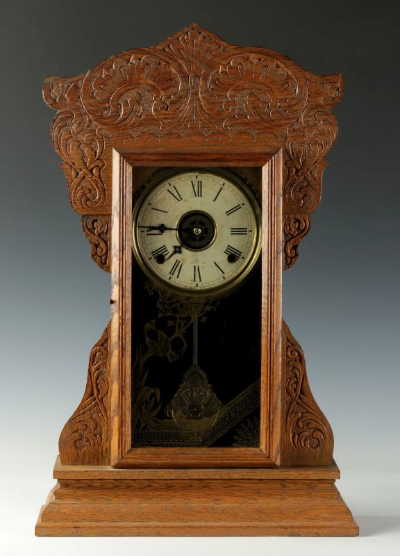 A WILLIAM GILBERT 'CAPITAL NO. 45' KITCHEN CLOCK