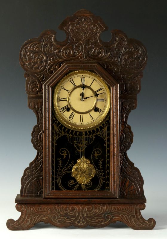 A WATERBURY KITCHEN CLOCK