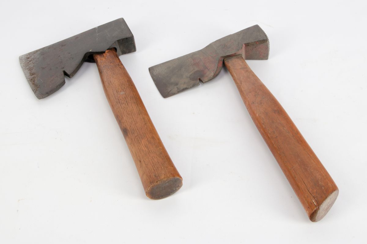 TWO VINTAGE KEEN KUTTER HATCHETS