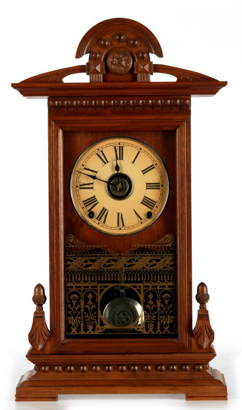 A SETH THOMAS 'CONCORD' WALNUT PARLOR CLOCK