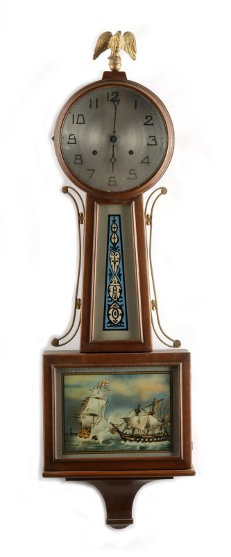 A NEW HAVEN WARING BANJO CLOCK