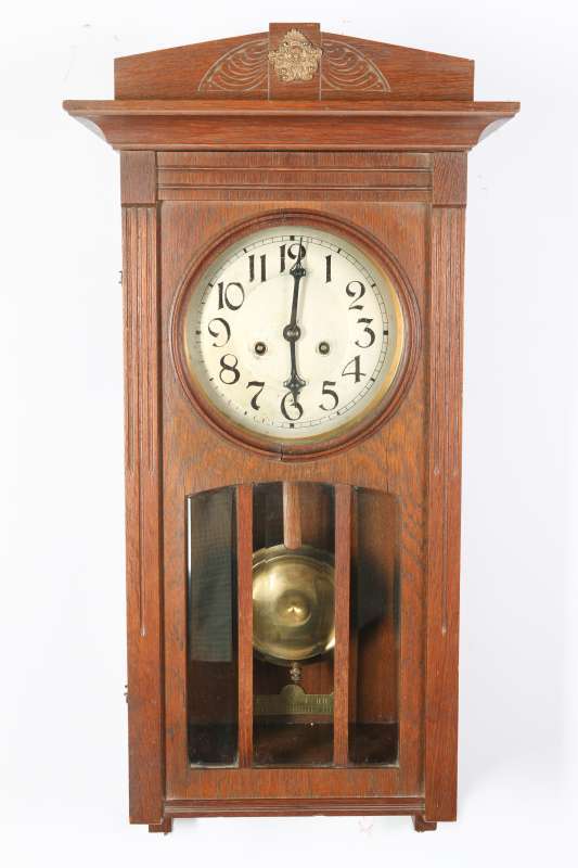 A LENZKIRCH BOX REGULATOR WALL CLOCK