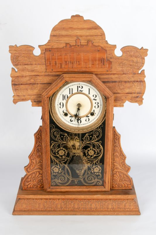 A RARE INGRAHAM 'MOUNT VERNON' KITCHEN CLOCK