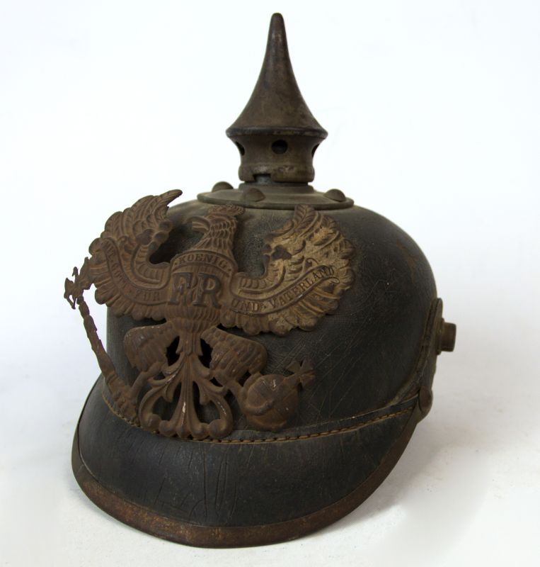 A PRUSSIAN INFANTRY REGT 63 ENLISTED SPIKE HELMET