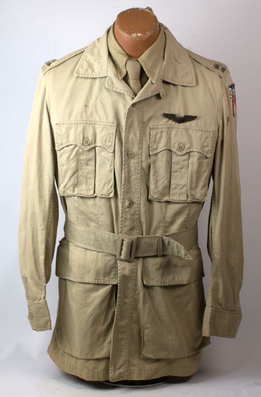 WWII US ARMY CBI SUMMER TAN PILOT UNIFORM