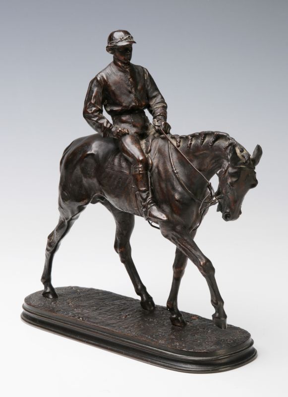 PIERRE JULES MENE (1810-1879) EQUESTRIAN BRONZE 