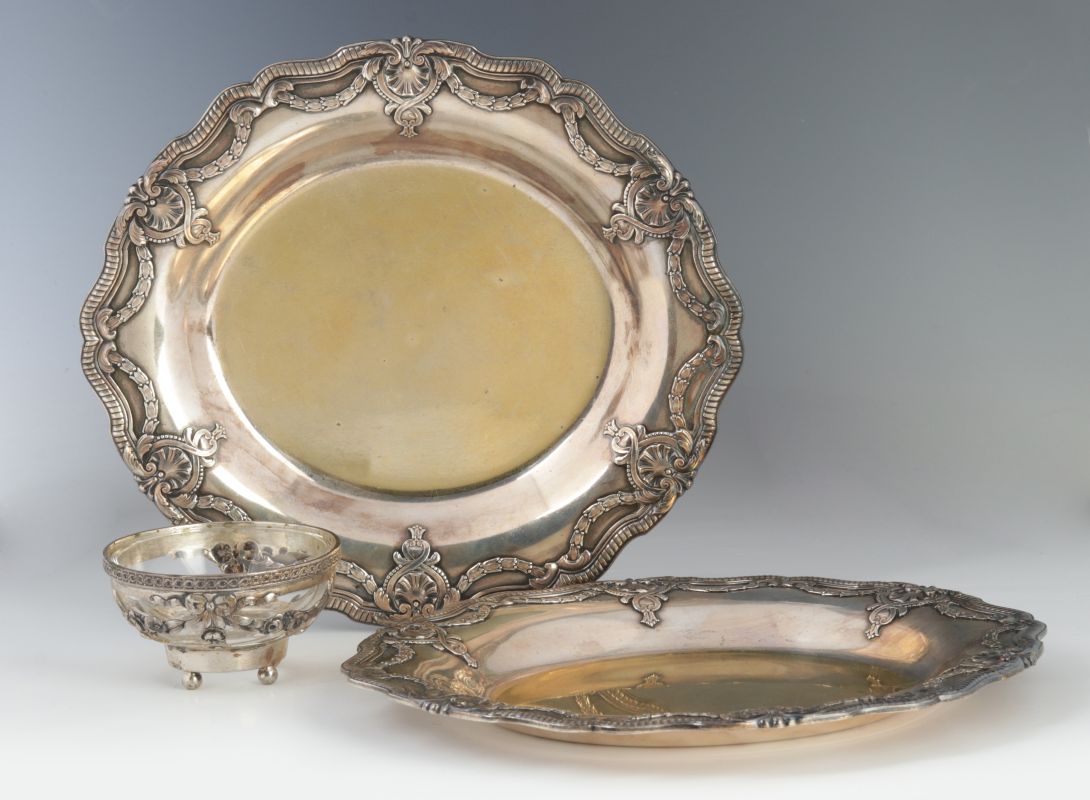 RISLER & CARRE PARIS STERLING SILVER PLATES