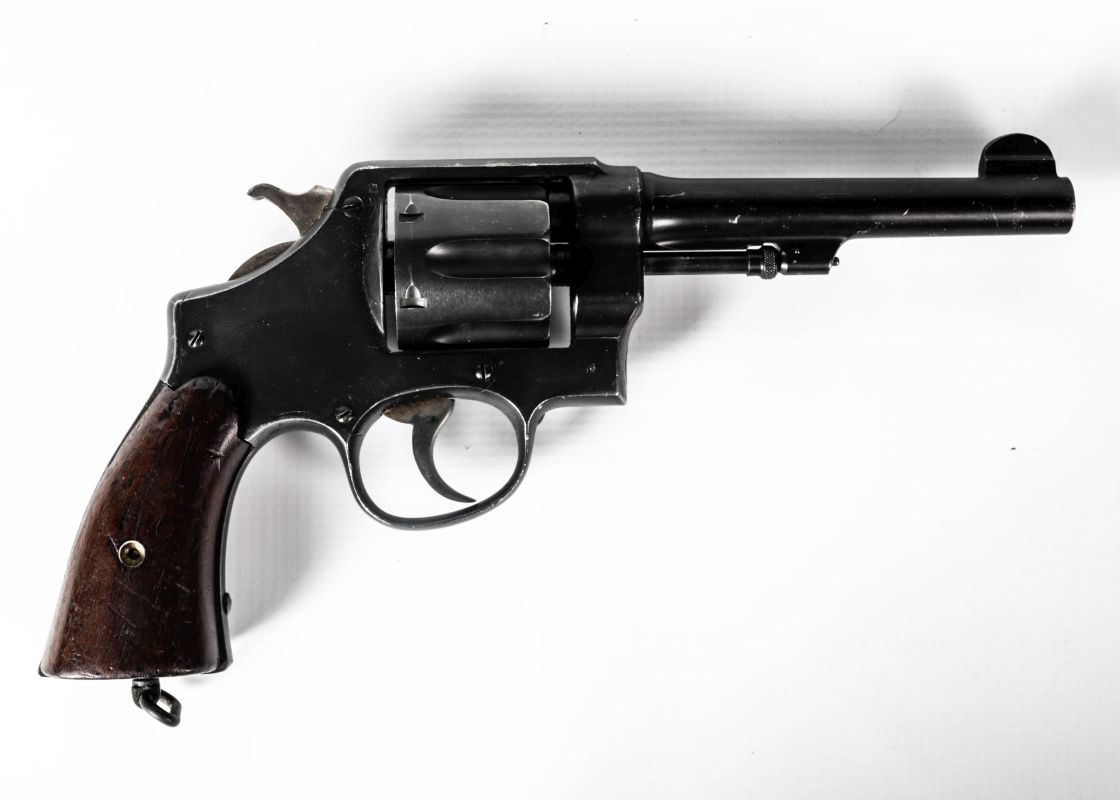 WORLD WAR I  SMITH AND WESSON .45ACP REVOLVER