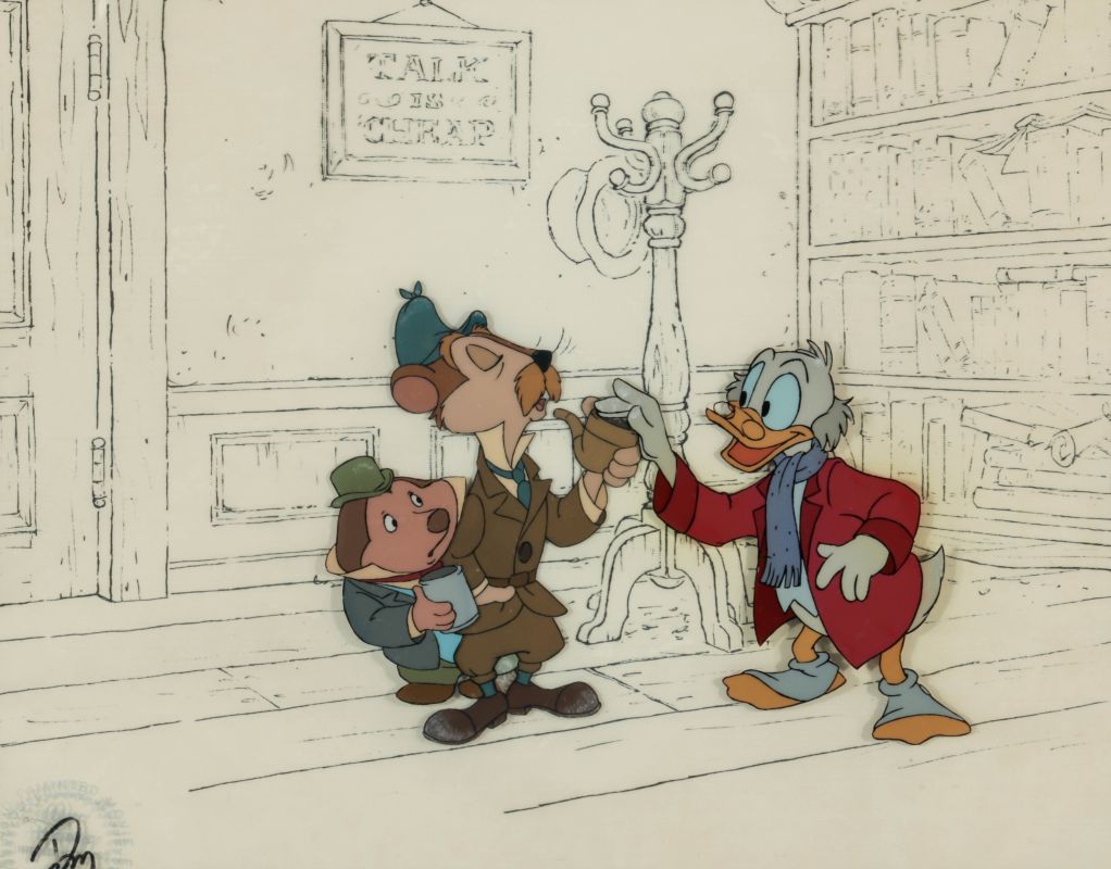 ORIGINAL DISNEY CEL FOR MICKEY'S CHRISTMAS CAROL