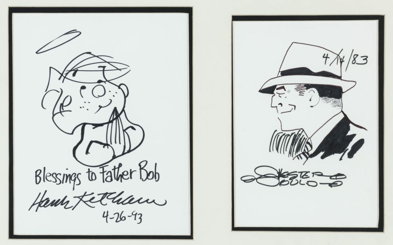 ORIGINAL SKETCHES: DICK TRACY & DENNIS THE MENACE