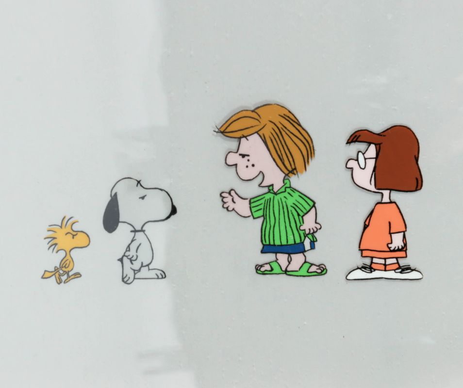 SCHULZ PEANUTS EASTER BEAGLE MOVIE PRODUCTION CEL