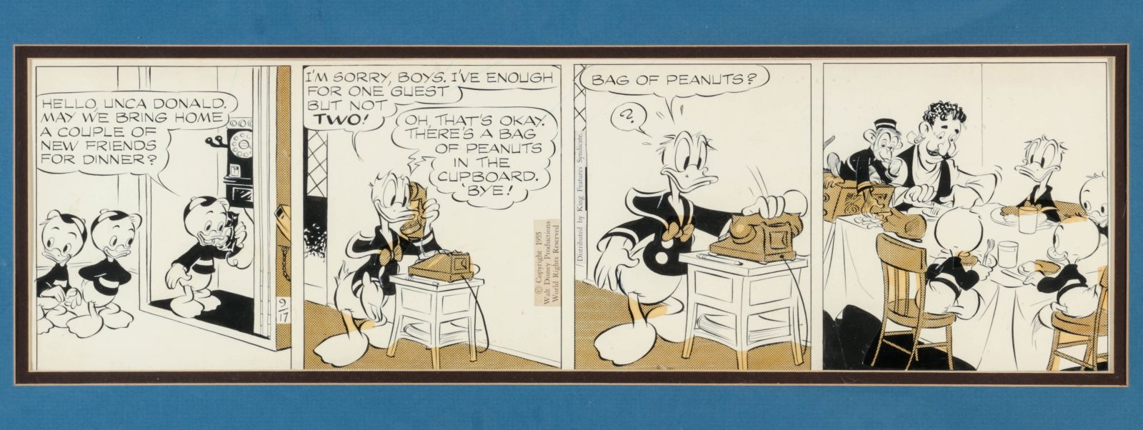 CHARLES ALFRED TALIAFERRO DONALD DUCK ORIGINAL DAILY