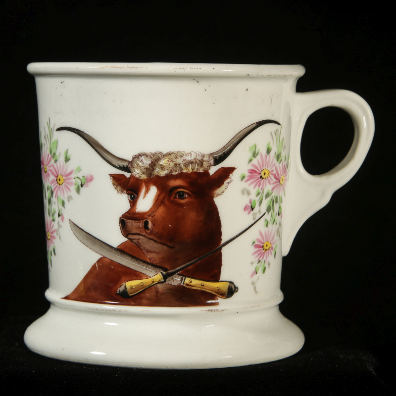 A BUTCHER OCCUPATIONAL SHAVING MUG