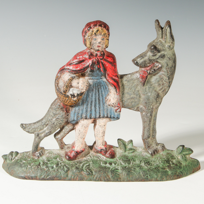 RED RIDING HOOD REPRODUCTION DOOR STOP