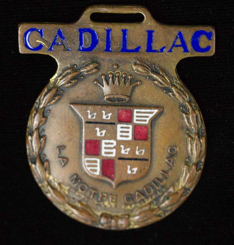 CADILLAC ENAMELED AUTOMOBILE ADVERTISING FOB