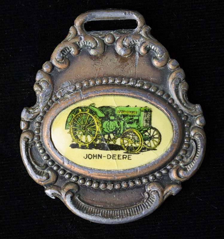 JOHN DEERE PLOW COMPANY ADVERTISING CELLULOID FOB