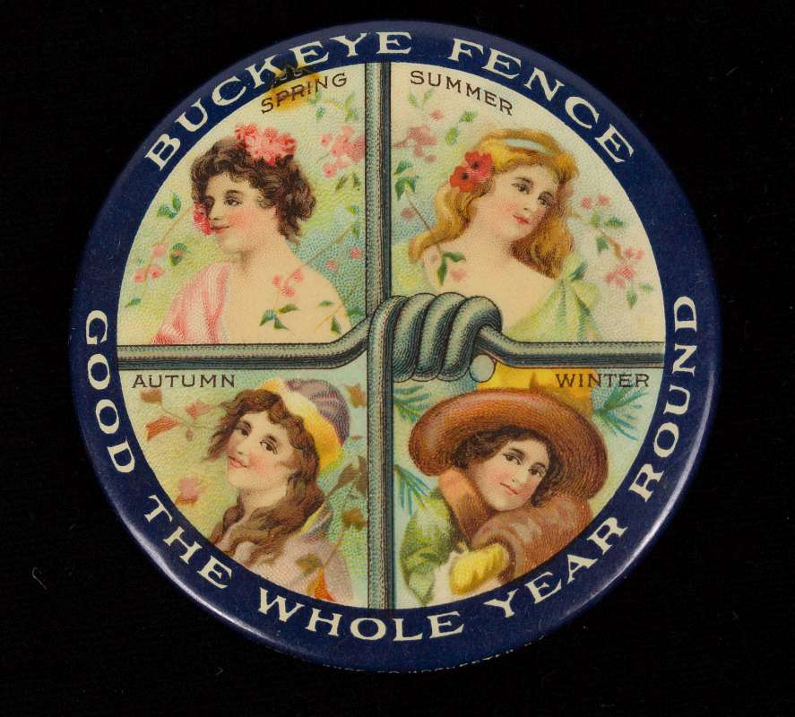 BUCKEYE FENCE CO ADVERTISING POCKET MIRROR