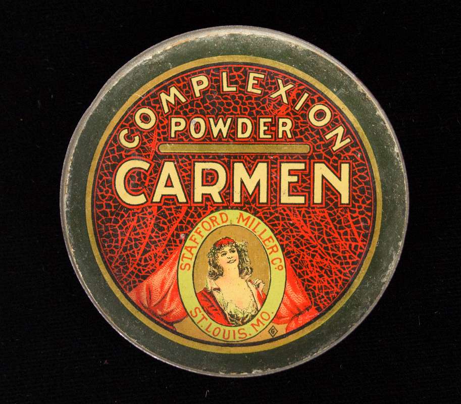 CARMEN COMPLEXION POWDER ADVERTISING POCKET MIRROR