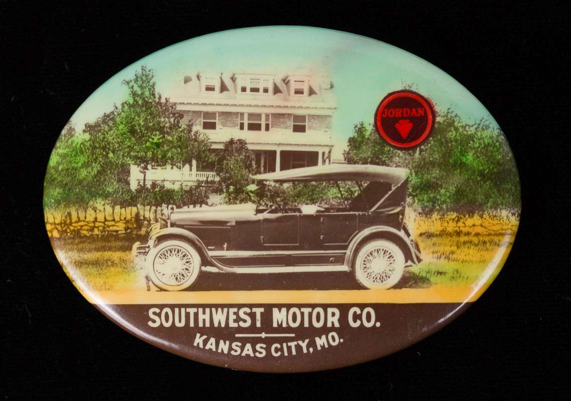 JORDAN AUTOMOBILES C 1920 KANSAS CITY ADVTG MIRROR