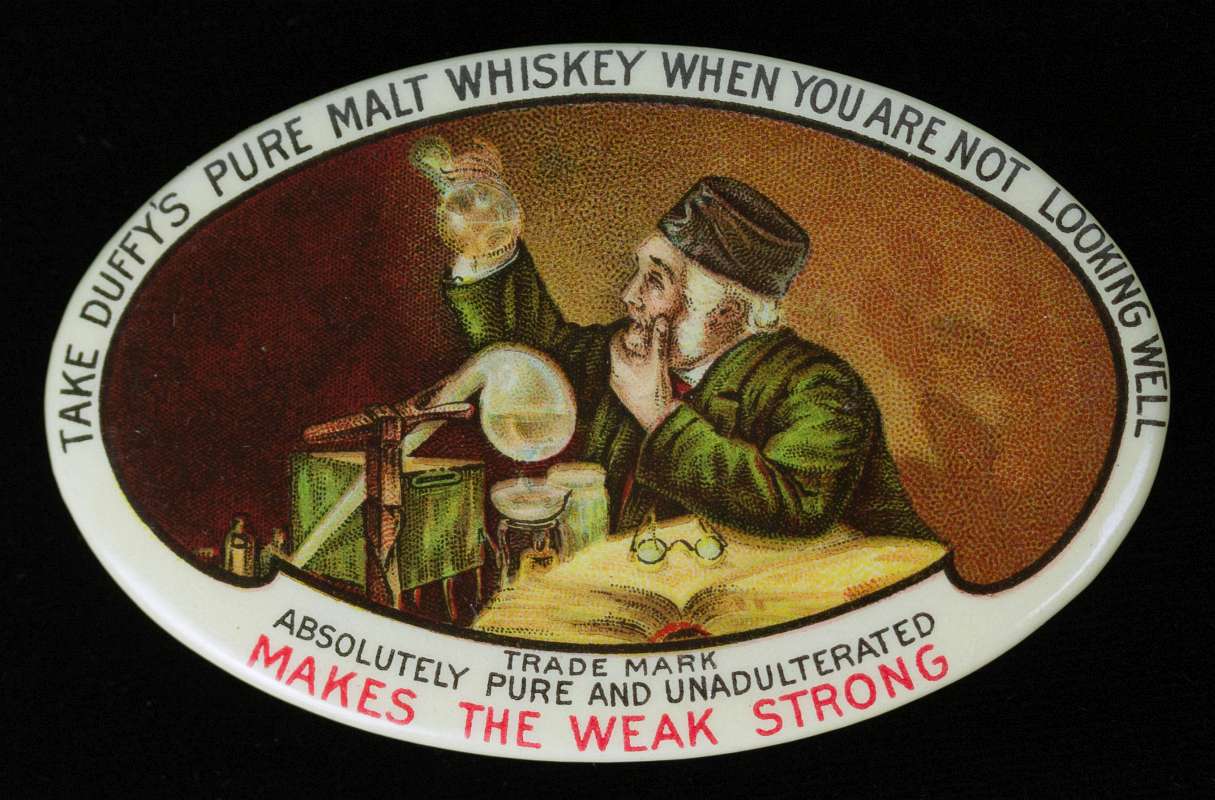 DUFFY'S PURE MALT WHISKEY ADVERTISING MIRROR