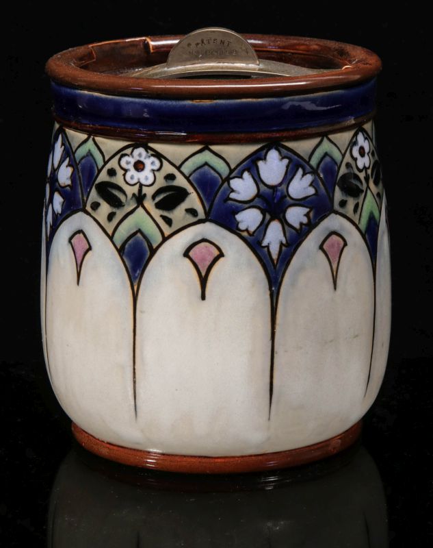 A BESSIE NEWBERRY ROYAL DOULTON TOBACCO JAR